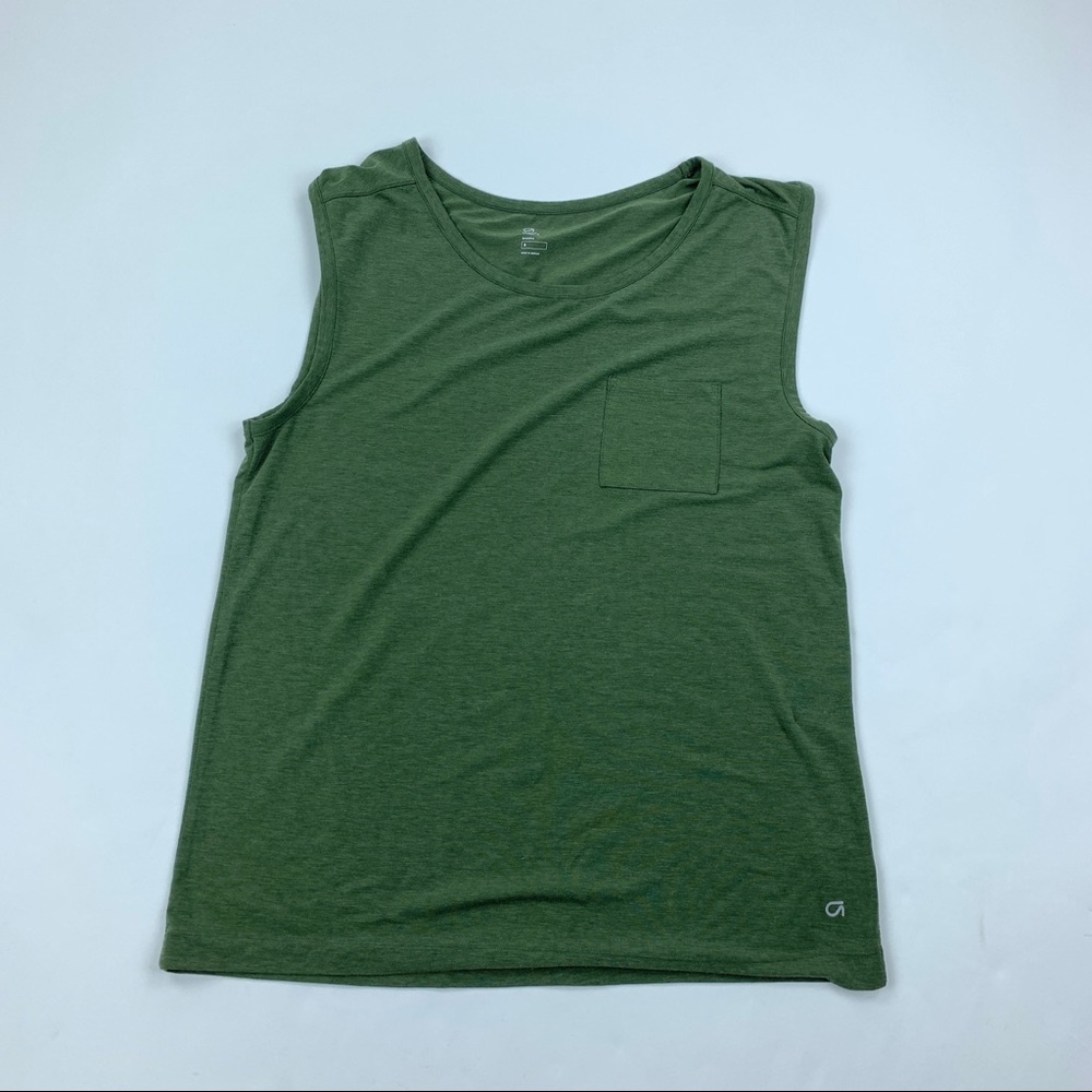 GAP Fit Sleevless Fitness Shirt Men’s Green Small